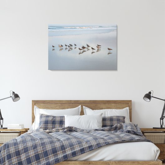 Shore Birds Canvas Afdruk (Insitu (Slaapkamer))