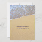 Shore Love Beach Threaded Custom Wedding Invitatio Kaart (Achterkant)