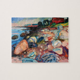 Shore met Red House van Edvard Munch Legpuzzel