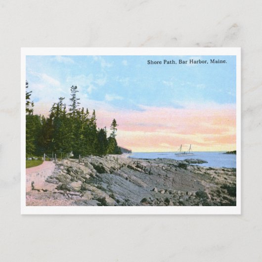 Shore Path, Bar Harbor, ME Briefkaart (Voorkant)