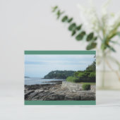 Shore Path, Bar Harbour, carte postale Maine (Debout devant)