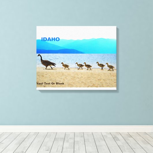 Shore Patrol - Canada Gese Canvas Afdruk (Insitu (Houten vloer))