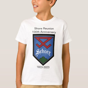 Shore Reunion 100th Jubileum shield (jongens) T-shirt