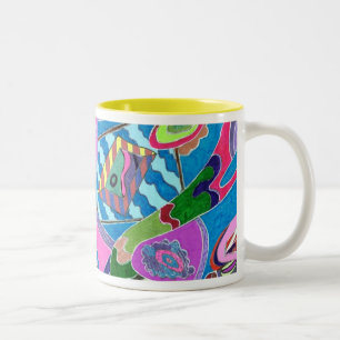 Shore rose, Mug Art Abstrait