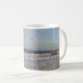 Shore & Waves White Coffee Mug (Devant droit)