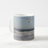 Shore & Waves White Coffee Mug (Devant gauche)