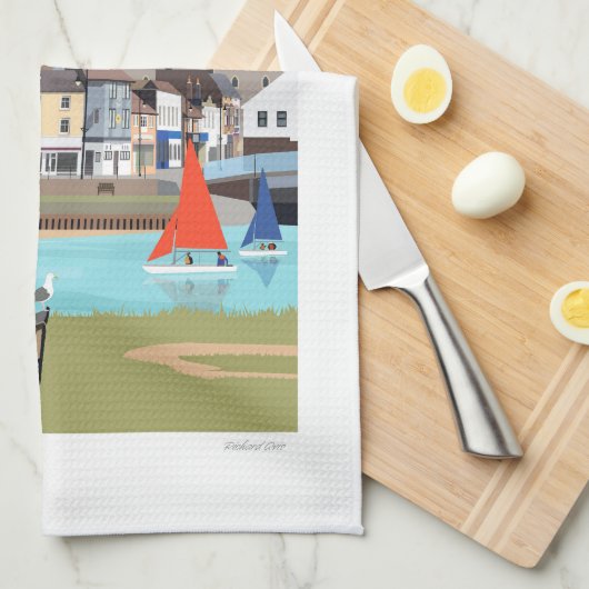 Shoreham door Zee Tea Towel Theedoek (Quarter Fold)