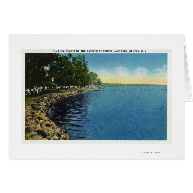 Shoreline, Pavilion en zwemmers (Voorkant Horizontaal)