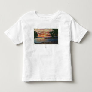 Shoreline Sunset Uitzicht met pier Kinder Shirts