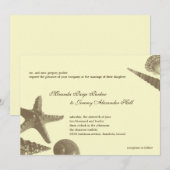 Shoreline Treasures Wedding Invitations Kaart (Voorkant / Achterkant)