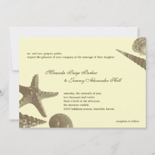 Shoreline Treasures Wedding Invitations Kaart