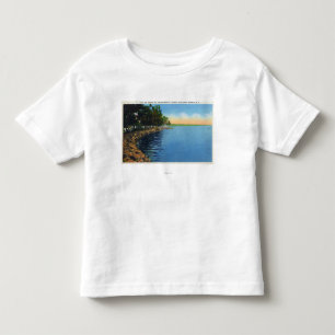 Shoreline Uitzicht van het Sseneca Lake Park Pavil Kinder Shirts