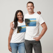 Shoreline Uitzicht van het Sseneca Lake Park Pavil T-shirt (Unisex)