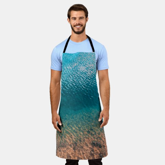 Shoreline Waves Apron Schort (Gedragen)