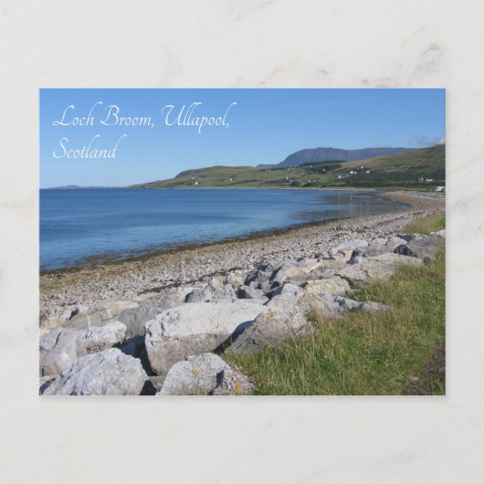 Shores of Loch Broom, Ullapool, Schotland Briefkaart (Voorkant)