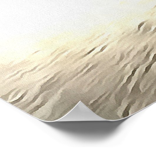 Shores van schaduwlandschapskunst poster (Hoek)