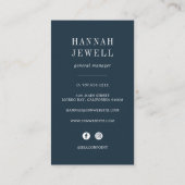 Shorevogel | Verticaal Visitekaartje (Achterkant)