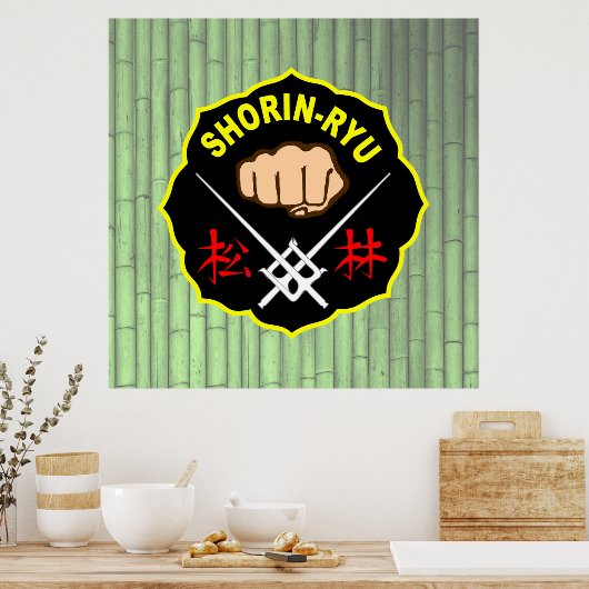 Shorin-Ryu Okinawa Karate Poster (Keuken)