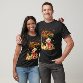 Shorkie Maple Tree Thanksgiving Day Cute Dog Fall T-shirt (Unisex)