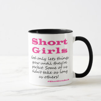 Short Girls Black 11oz Mok