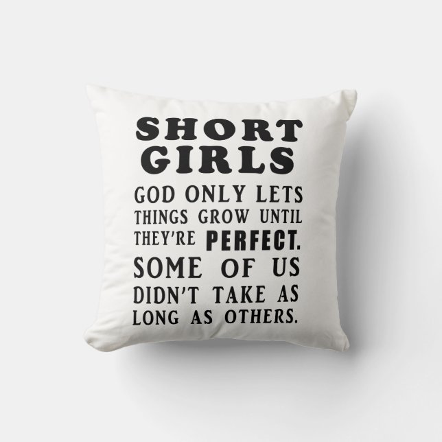 Short Girls Pillow Kussen (Voorkant)