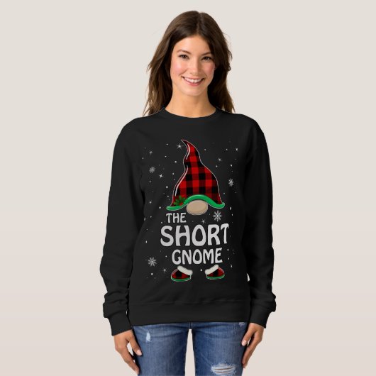 Short Gnome Buffalo Pset Matching Family Christma Trui (Voorkant volledig)