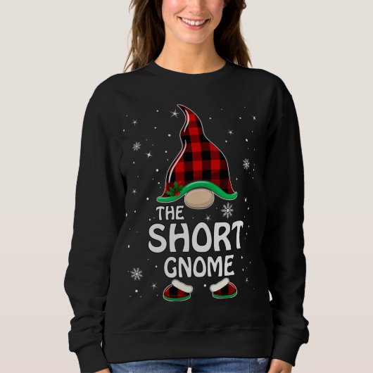 Short Gnome Buffalo Pset Matching Family Christma Trui (Voorkant)
