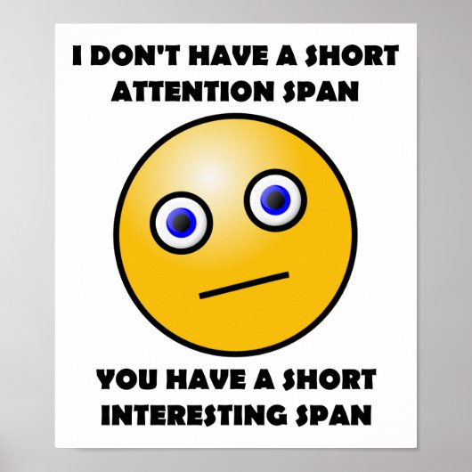 Short Interessant Span Funny Poster (Voorkant)