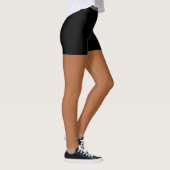 short noir jambes tan Leggings (Droite)
