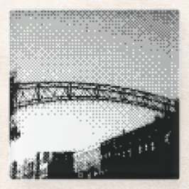 short north district glass onderzetter glazen onderzetter