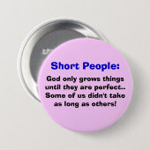 Short People Button (Voorkant /achterkant)