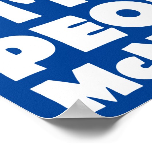 Short People Nugget Funny Sign Poster (Hoek)