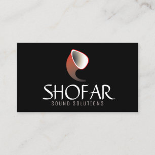 Short Shofar (rood) Visitekaartje