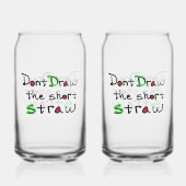 Short Straw Glass Blikvorm Glas (Achterkant)