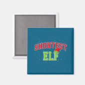 Shortest Elf Christmas Family Matching Group Xmas  Magneet (Voorkant / Achterkant)