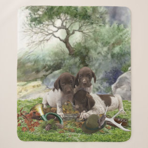 Shorthaired Pointer schattige puppies Sherpa Deken