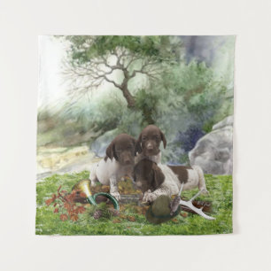 Shorthaired Pointer schattige puppies Wandkleed