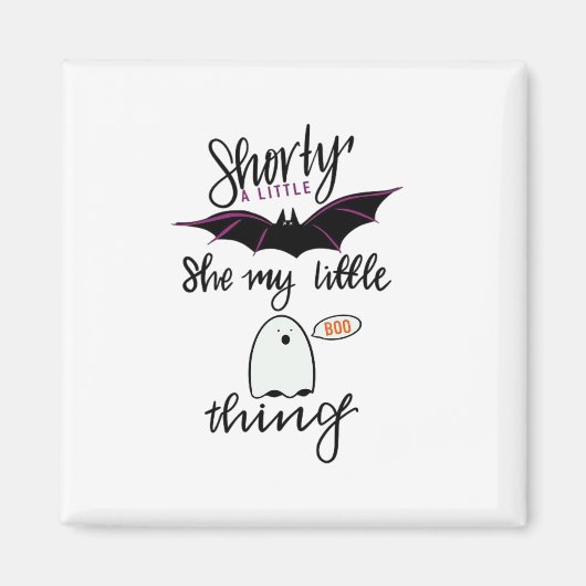 Shorty Batty Grappige Retro Magneet (Voorkant)