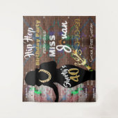 Shorty's 40| 90's Hip Hop Birthday Backdrop Wandkleed (Voorkant)