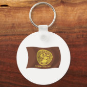 Shoshone Bannock Stammen Vlag Sleutelhanger (Voorkant)