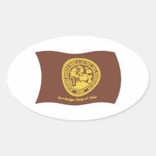 Shoshone Bannock Stammen Vlag Sticker