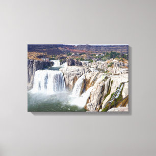 Shoshone Falls in de Snake River, Idaho Canvas Afdruk