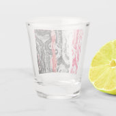 Shot Glass – Abstract Land Glas (Achterkant)