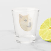 Shot Glass Doge Dog Meme Glas (Achterkant)