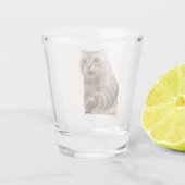 Shot Glass geschokt Cat Meme Glas (Achterkant)