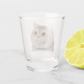Shot Glass Heavy Breathing Cat Meme Shot Glas (Achterkant)