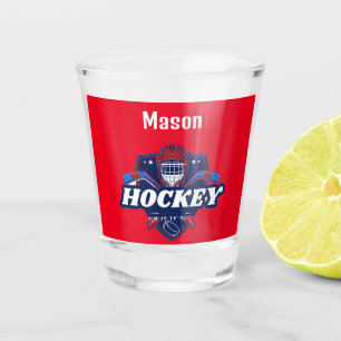 Shot Glass Hockey Gear - Gepersonaliseerd - Naam t Glas