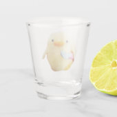 Shot Glass Knife Duck Plush Meme Glas (Achterkant)