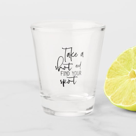 Shot Glasses with Text Caption Wine Glasses Shot Glas (Voorkant)