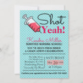 Shot Ja! Uitnodiging tot Afstuderen van verpleegsc (Voorkant)